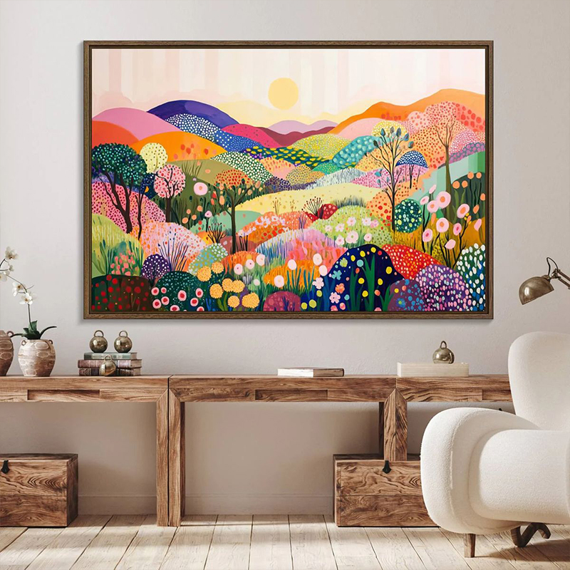 Large decorative painting UV printing