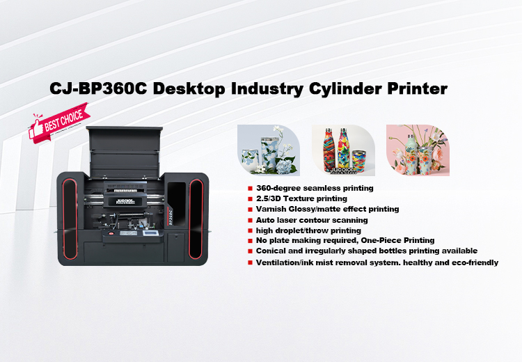 JUCOLOR CJ-Bp360c Industry Benchtop Digital Cylindrical Printer