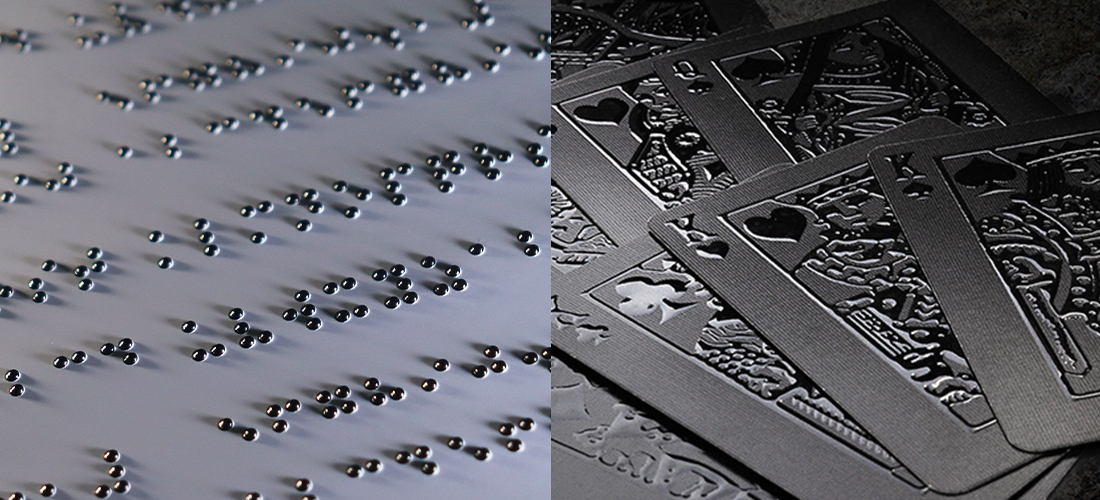 3D embossed effect UV printing