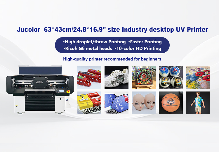 Jucolor CJ-UVF6042Pro-RIcoh A2 Industry 10-Color High-definition UV Flatbed Printer