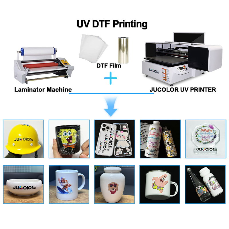 Jucolor CJ-UVF9060Pro 10-color A1 industry uv led flatbed printer with ...