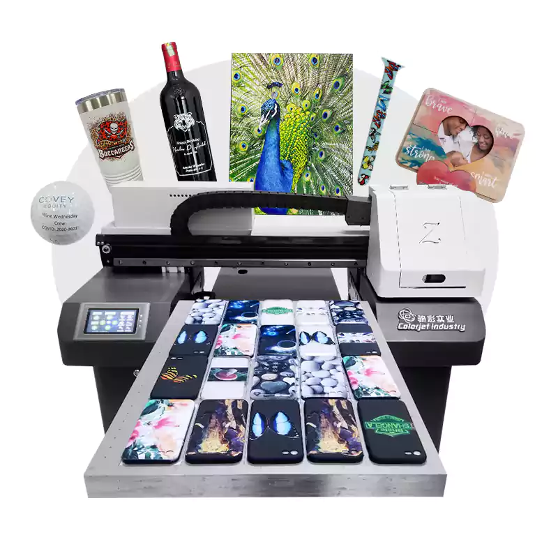 UV Printer Printing on Phone Case High Speed Mu...