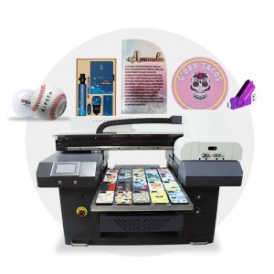 Desktop-A2-UV-Drucker, Trophäendrucker, Kartondrucker, UV-Drucker für Werbegeschenke mit 3 Druckköpfen EP SON DX7, 3200-U1, DX10 für geschäftlichen UV-Druck