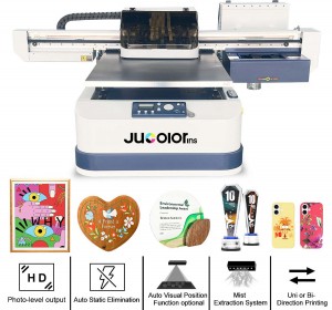 Jucolor CJ-UV6090HD 10-color A1 HD UV Led Flatbed printer with ESPON DX7 print heads