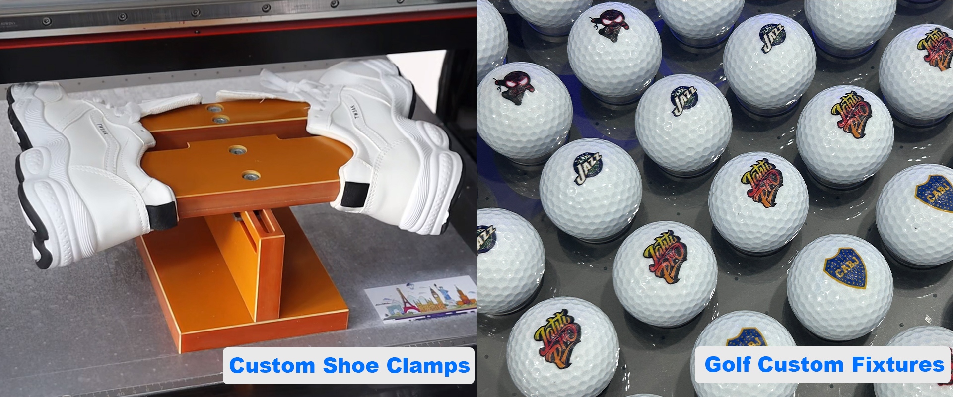 Custom-made fixtures for printing irregular objects