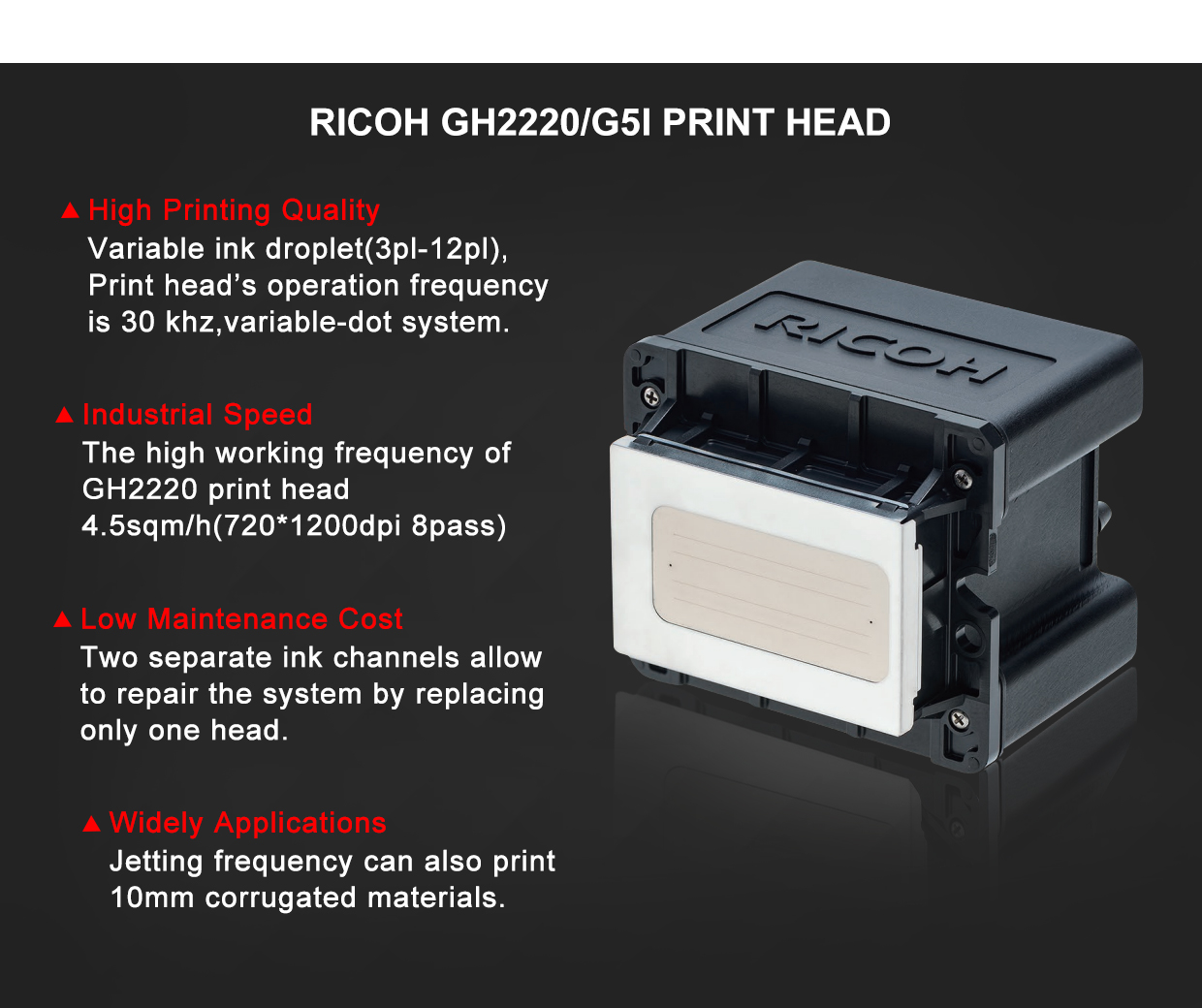 Ricoh G5i print head