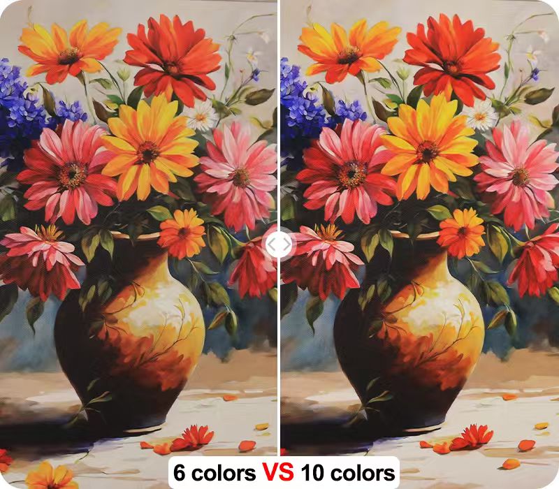 Jucolor 9060pro-RICOHHD: 6-Color vs. 10-Color UV Printing Comparison