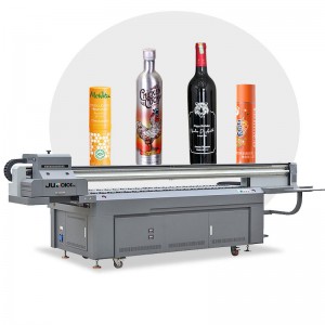 Profesjonalna wielkoformatowa płaska obrotowa drukarka atramentowa UV 2510 2513 do butelek