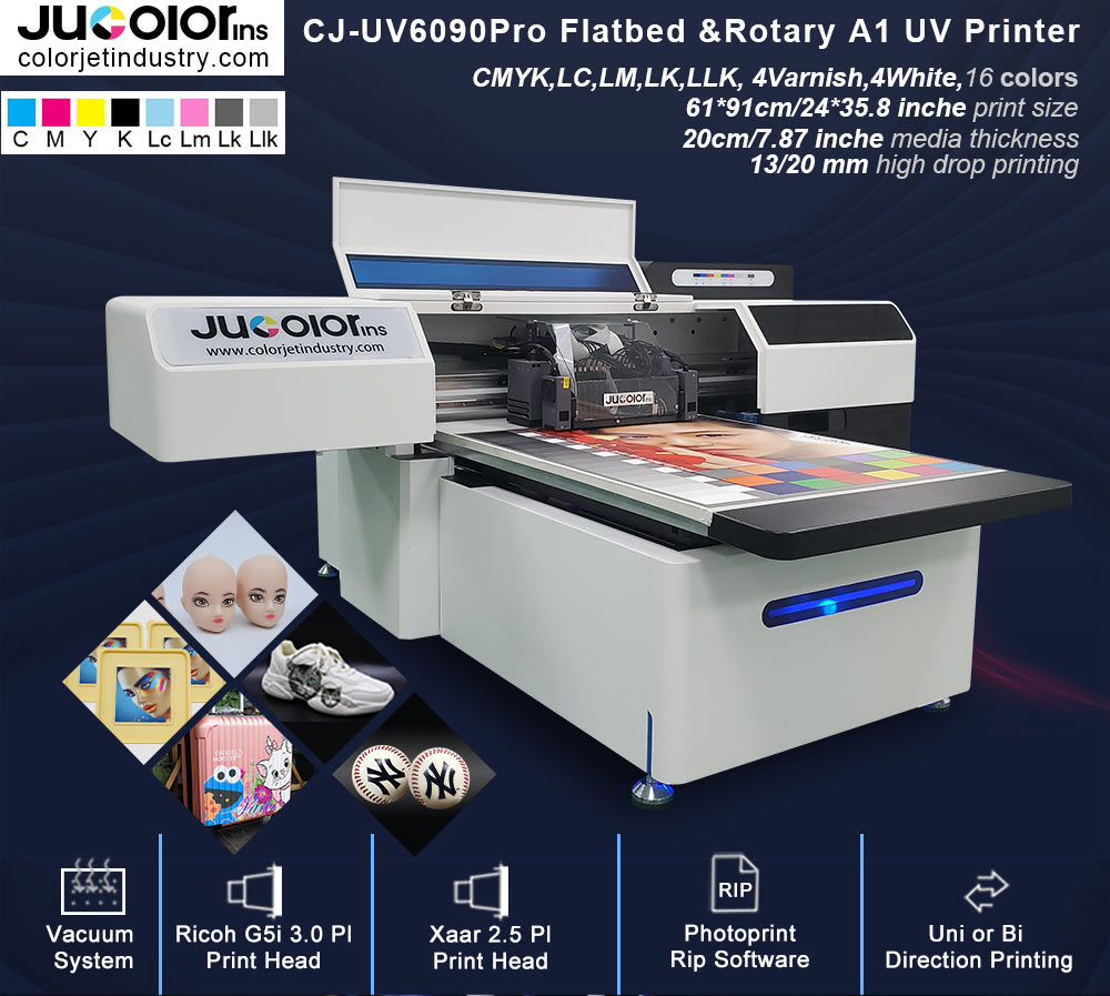 why choose Jucolor CJ-UV6090Pro A1 uv printer, what is the advantage of CJ-UV6090Pro A1 uv printer