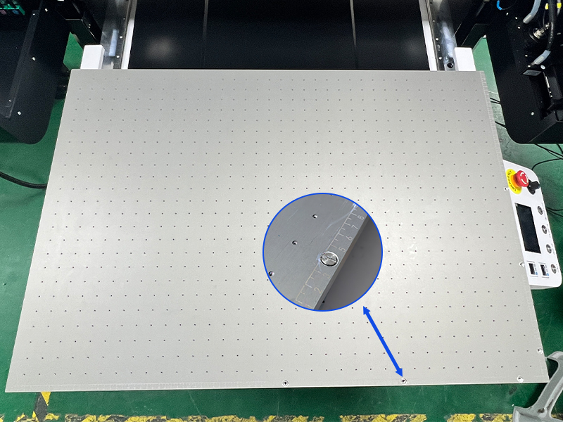 Vacuum adsorption platform & positioning pin