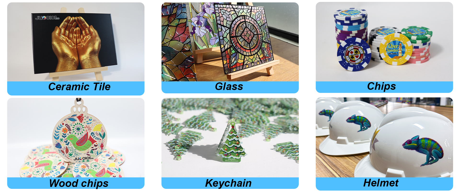 Customer printed sample display