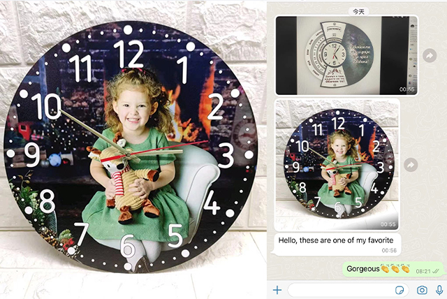 Clock dial UV printing