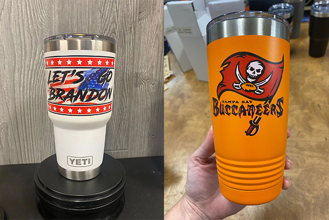 conical bottles UV printing