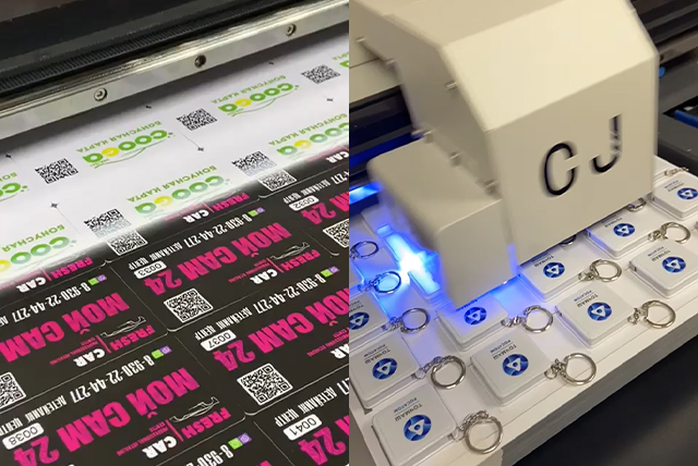 Business card UV printing
