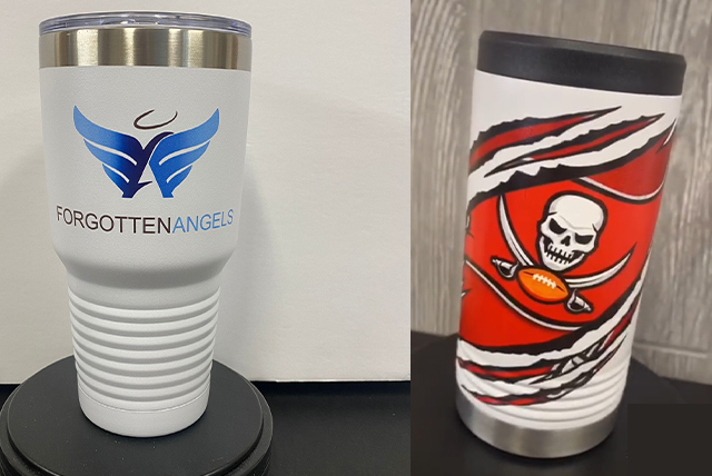 conical bottles UV printing