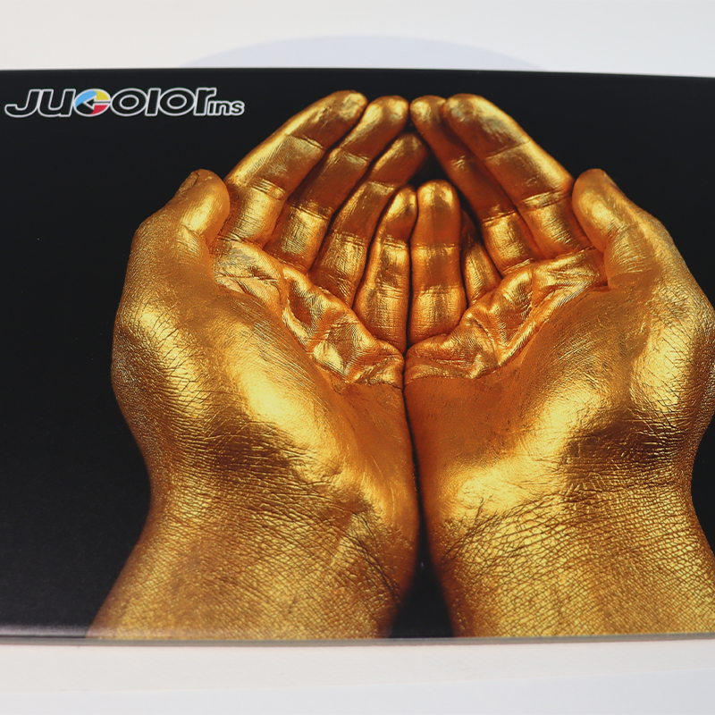 Hot stamping varnish UV printing