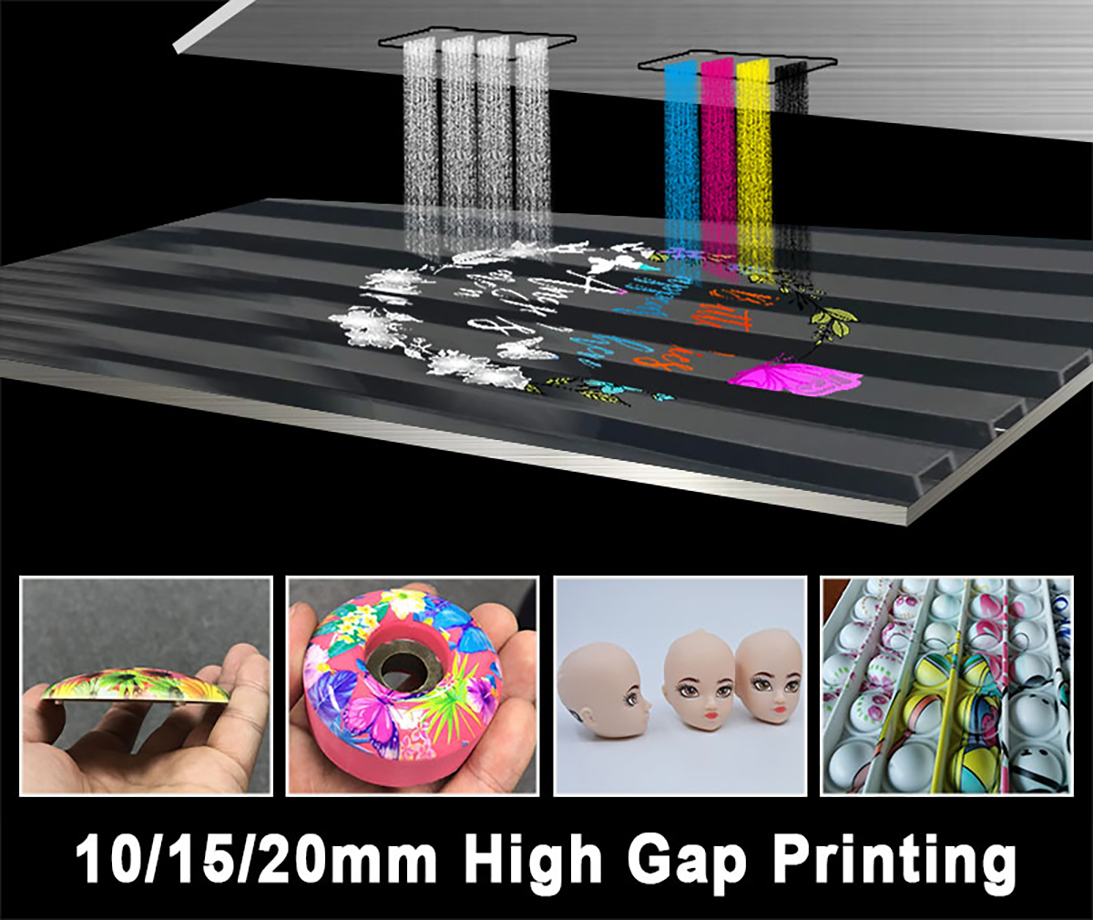 Jucolor CJ-UVF6042Pro-RIcohHD A2 Industry 10-Color High-definition UV Flatbed Printer